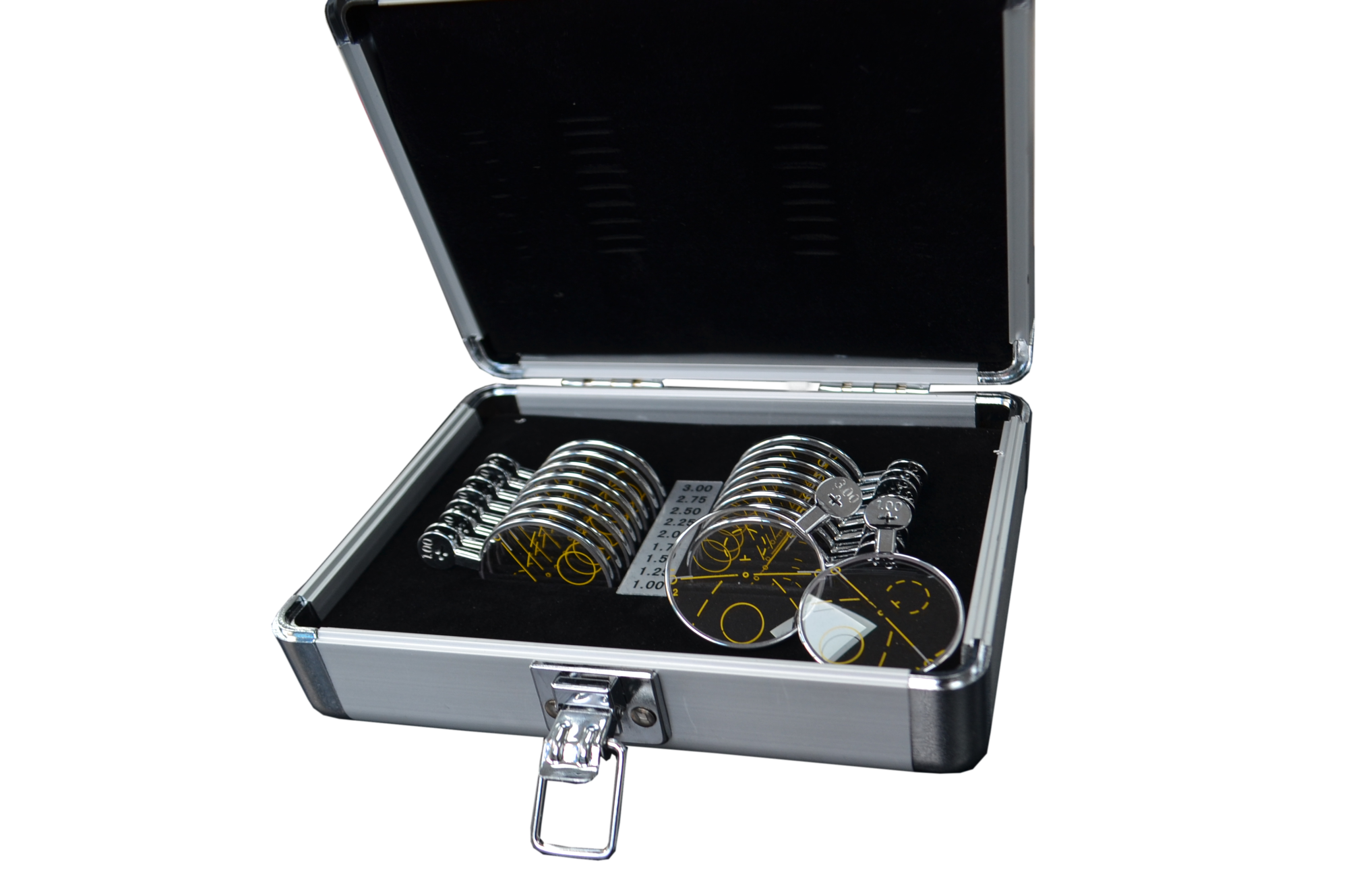 Caja de prueba de lentes progresivos